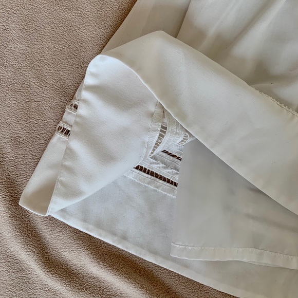 White Pleated Midi Skirt - Picture 5 of 7